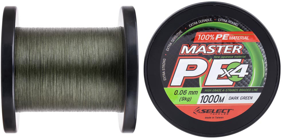 

Шнур Select Master PE 1000 м 0.06 мм 9 кг Темно-зеленый (18701590)