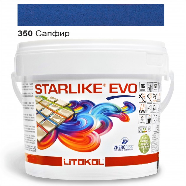 

Затирка эпоксидная Litokol Starlike® EVO 350 САПФИР 5,0 кг