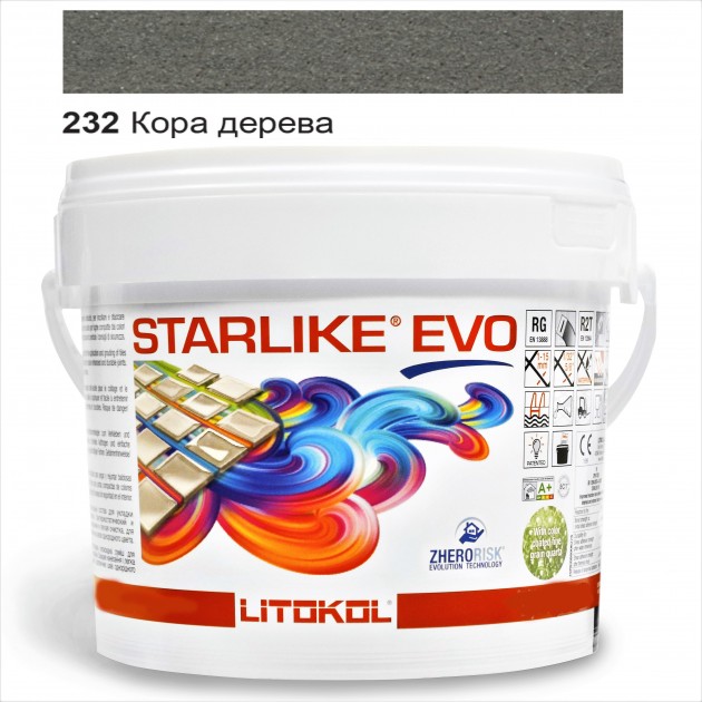 

Затирка эпоксидная Litokol Starlike® EVO 232 КОРА ДЕРЕВА 5,0 кг