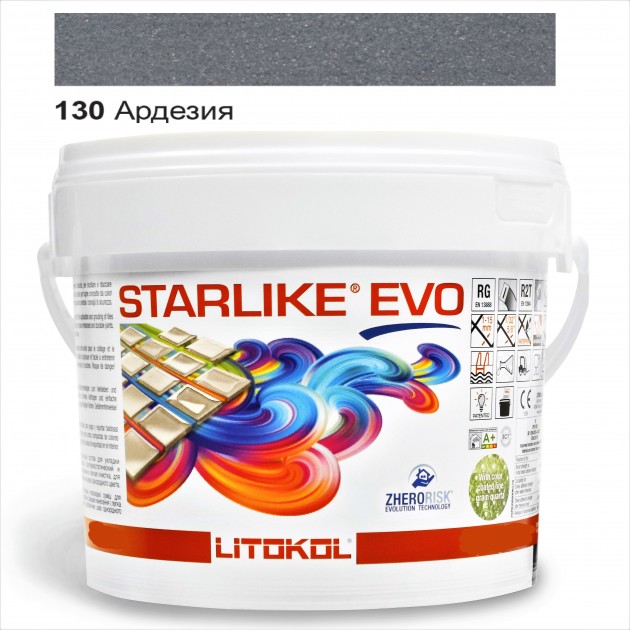 

Затирка эпоксидная Litokol Starlike® EVO 130 АРДЕЗИЯ 5,0 кг