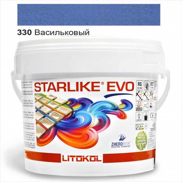 

Затирка эпоксидная Litokol Starlike® EVO 330 ВАСИЛЬКОВЫЙ 5,0 кг