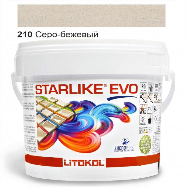 

Затирка эпоксидная Litokol Starlike® EVO 210 СЕРО-БЕЖЕВЫЙ 1,0 кг