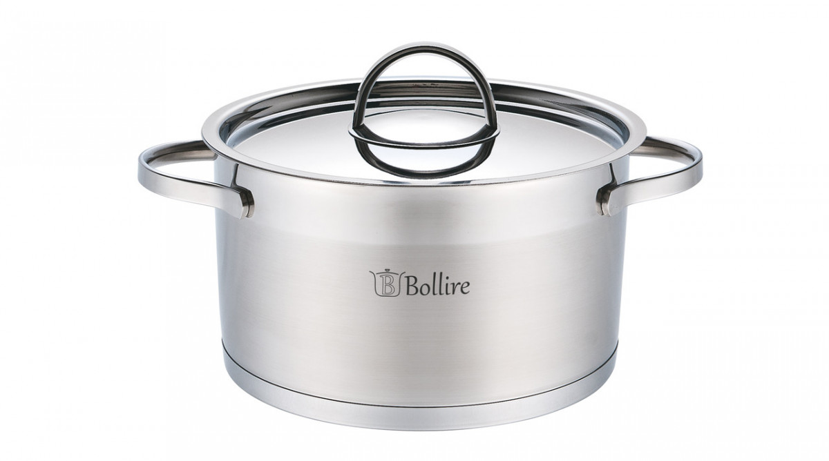 

Кастрюля Bollire с крышкой 2,3л 18 см BR-2302 174835