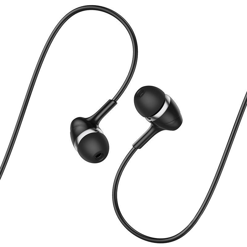 

Наушники гарнитура вакуумные Hoco M76 Black