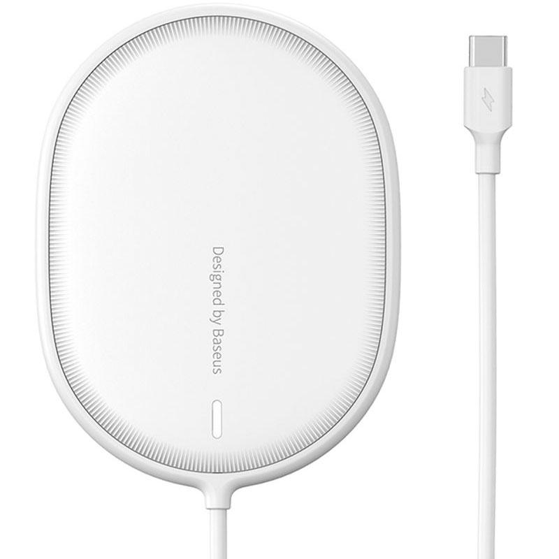 

БЗУ Baseus Light Magnetic iPhone 12 Gen Wireless Type-C 1.5m 2A 15W (WXQJ-02) White