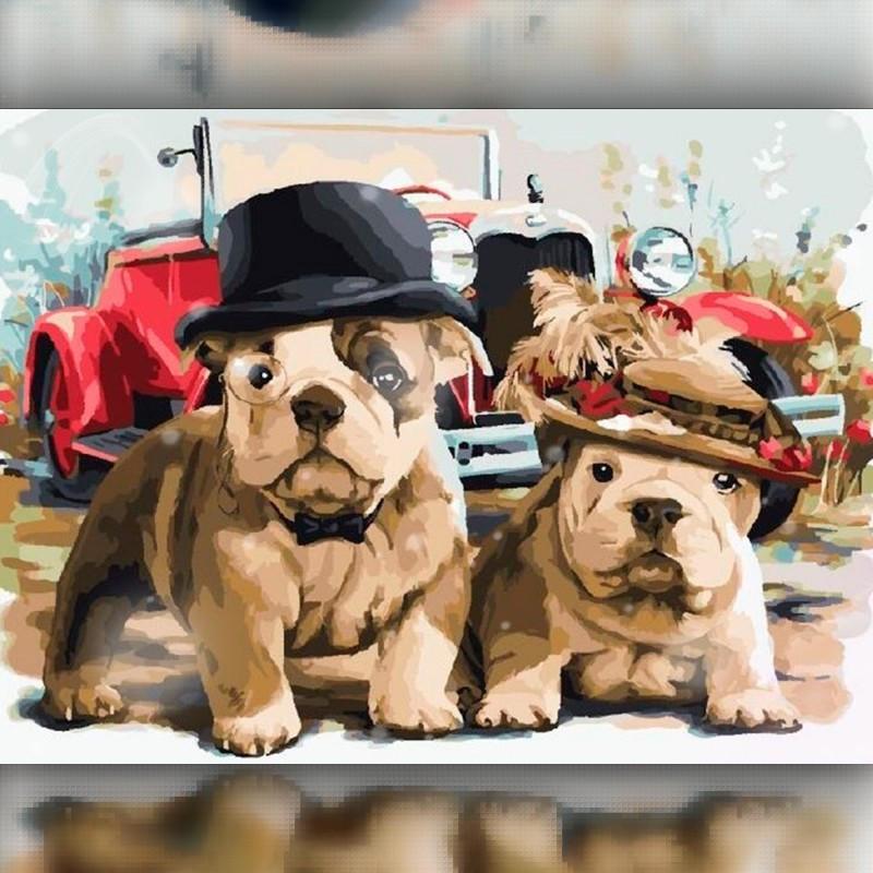 

Алмазная вышивка мозаика The Wortex Diamonds Семья собачек 40x50см TWD20023L полная зашивка квадратные стразы. Набор алмазной вышивки