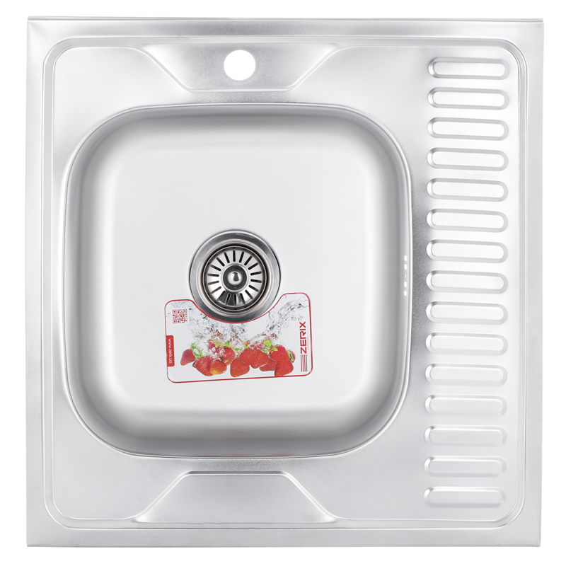 

Мойка кухонная ZERIX Z6060L-08-180MD (MICRO DECOR) (ZS0587)