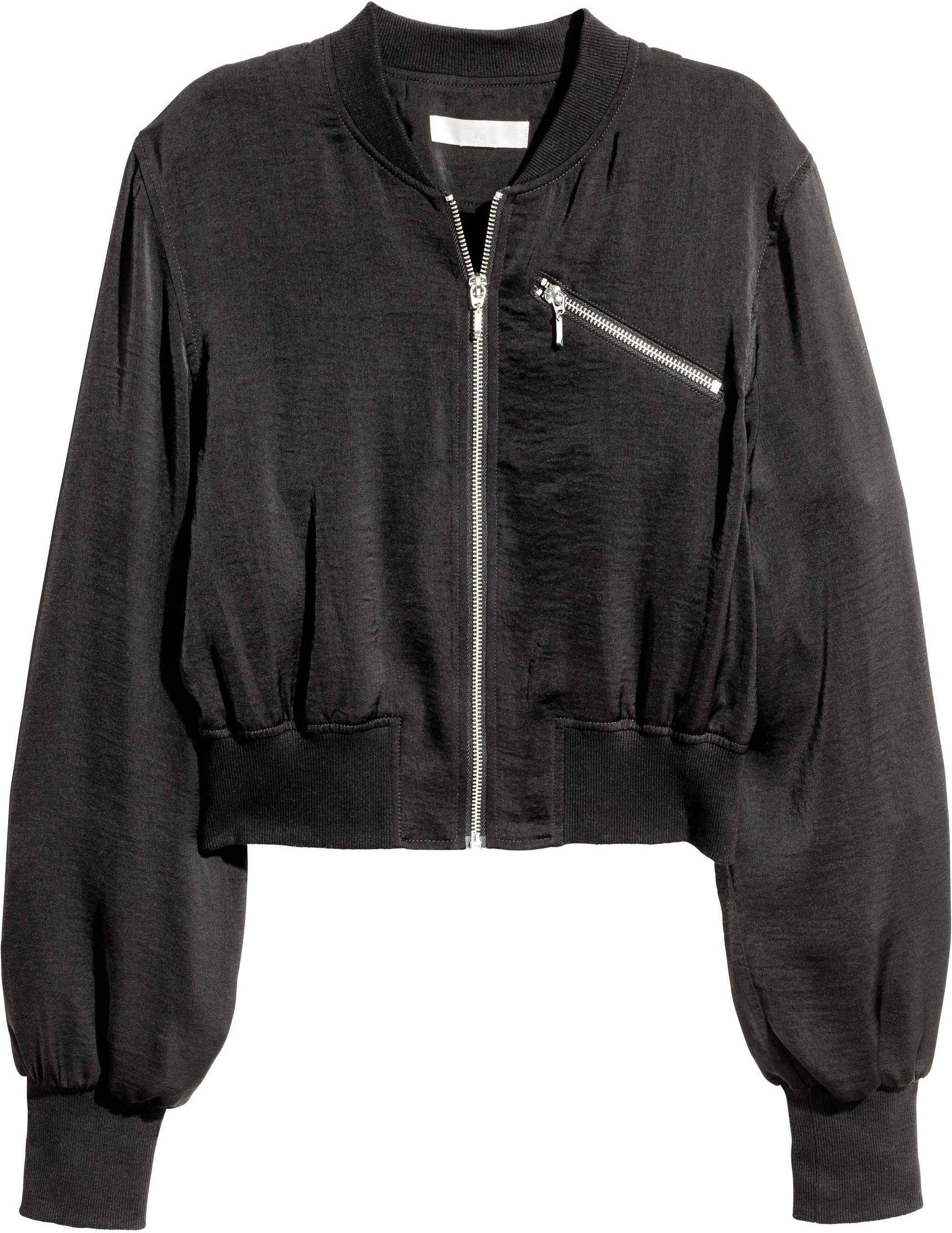 

Бомбер H&M 4655835-AAAD 36 Черный