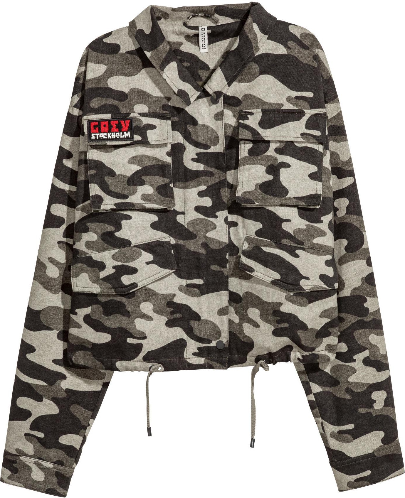 

Куртка-рубашка H&M 4885476-ADKJ 36 Черная с серым