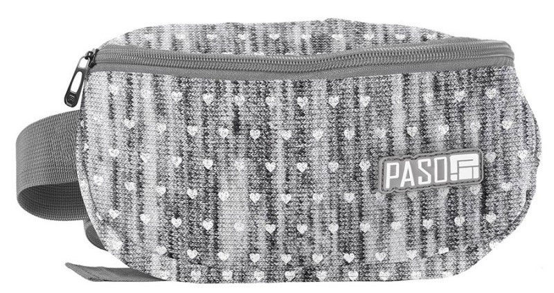 

Женская поясная сумка, бананка Paso PPMM19-510 серая
