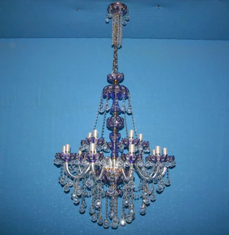 

Люстра свеча L19597/10+5 P (gold/pur)