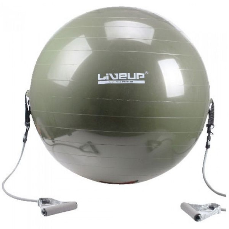 

Мяч для фитнеса LiveUp 650 (с эспандерами), код: LS3227