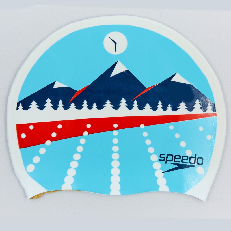 

Шапочка для плавания Arena Print 2 Speedo Slogan Print Light Adriatic, код: 808385B956