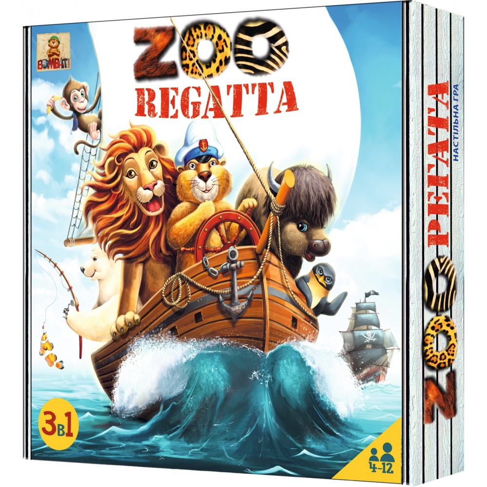 

Настiльна гра «ЗООрегата» («ZOOregatta») Бомбат Гейм 000149604