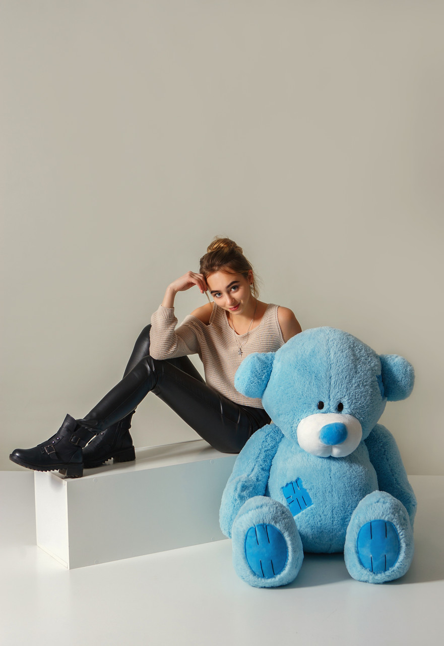 

Плюшевый мишка Teddy Boom Гриша 150 см Голубой