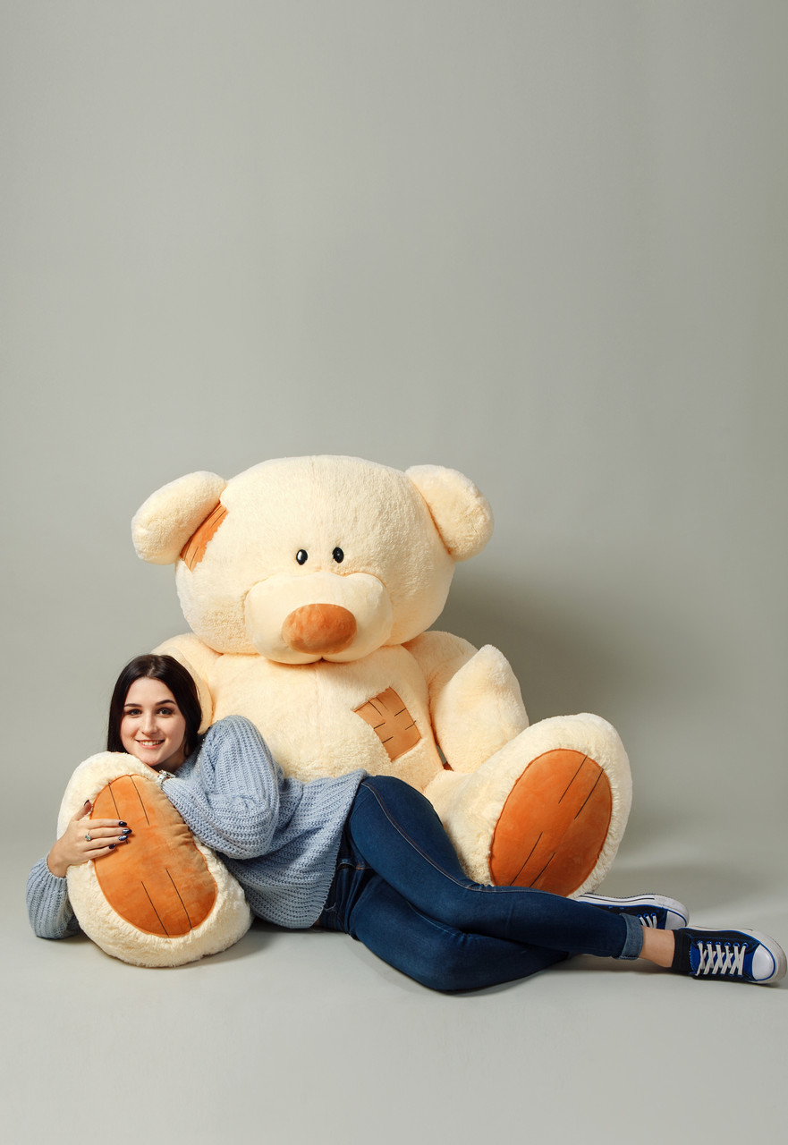 

Плюшевый мишка Teddy Boom Гриша 250 см Кремовый