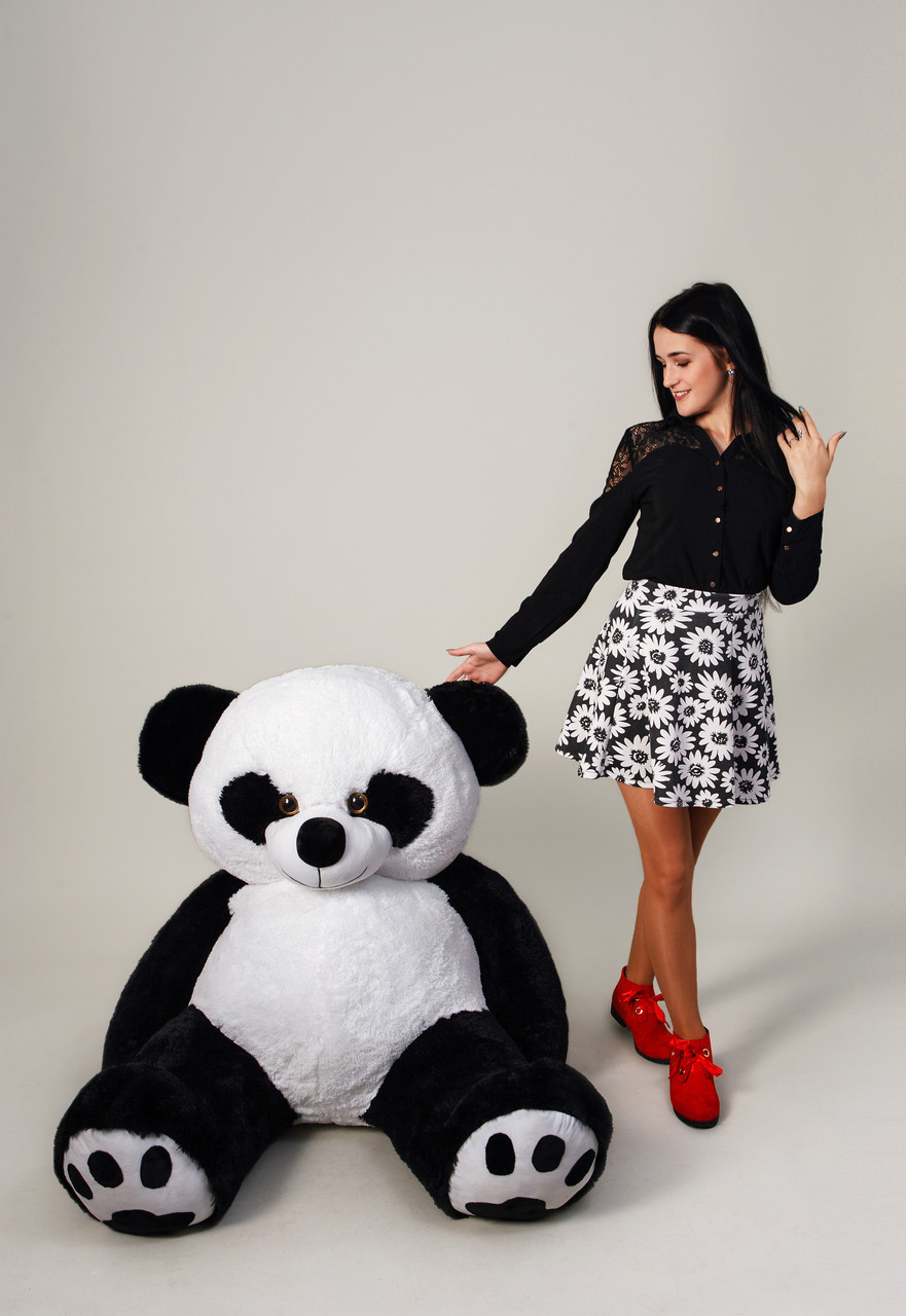 

Плюшевый мишка Teddy Boom Панда 200 см Черно-белый
