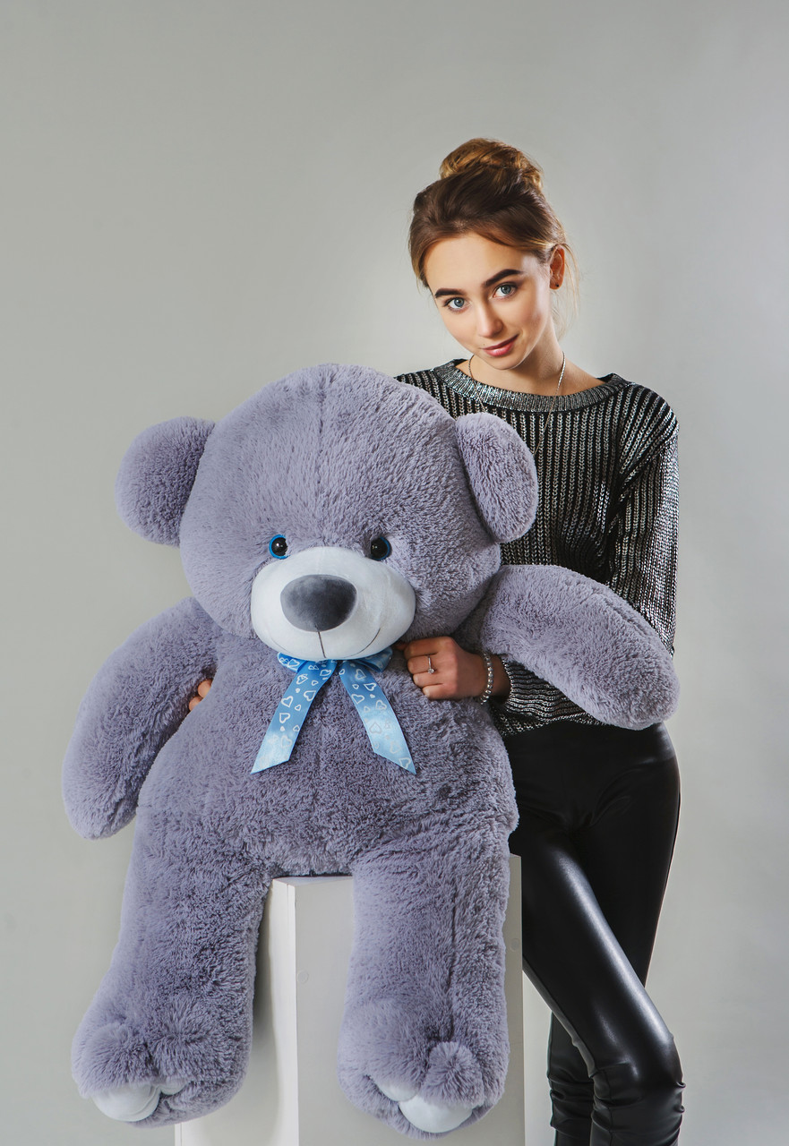 

Плюшевый мишка Teddy Boom Веня 140 см Серый