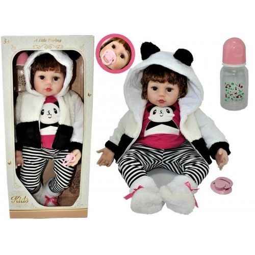 

Кукла пупс Huada Toys "Пандочка" девочка Reborn виниловая 60 см