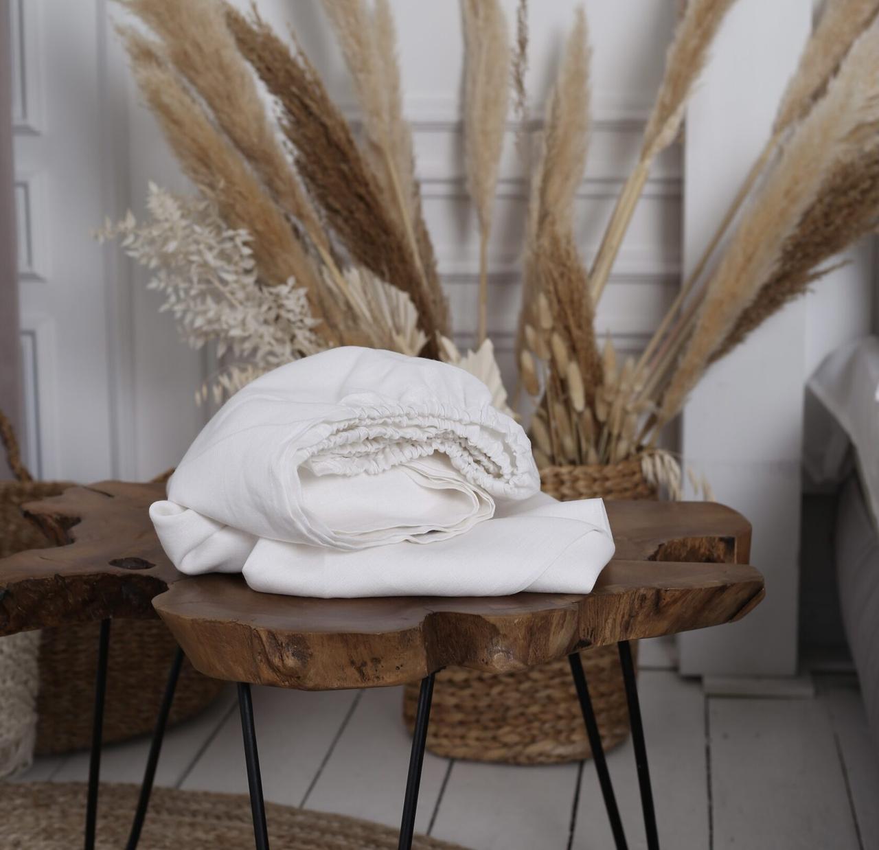 

Крафтове простирадло Luxury Linen сімейне 220см * 240см Opal