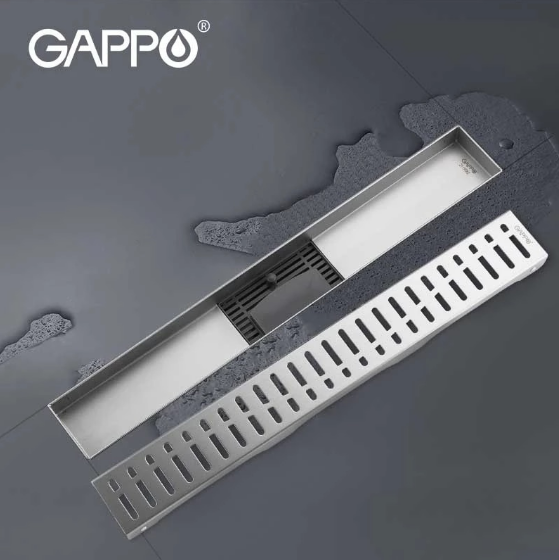 

Трап душевой GAPPO 86007-3 из нержавеющей стали 70*600мм