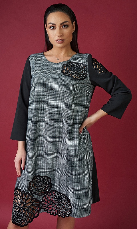 

Платье Likara 88290/2 52 серый