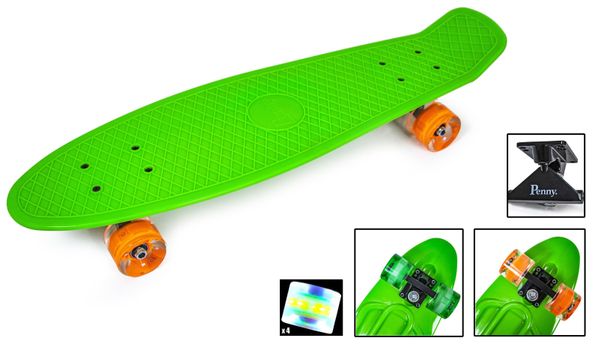 

Пенни Борд Penny Board Nickel 27 Светятся Колеса LED Зеленый 68 см (ZNL5)
