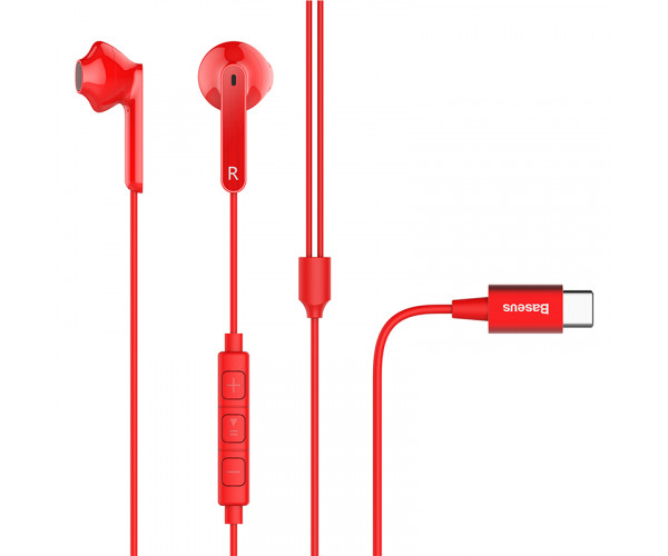 

Навушники Baseus Encok C16 USB Type-C Red