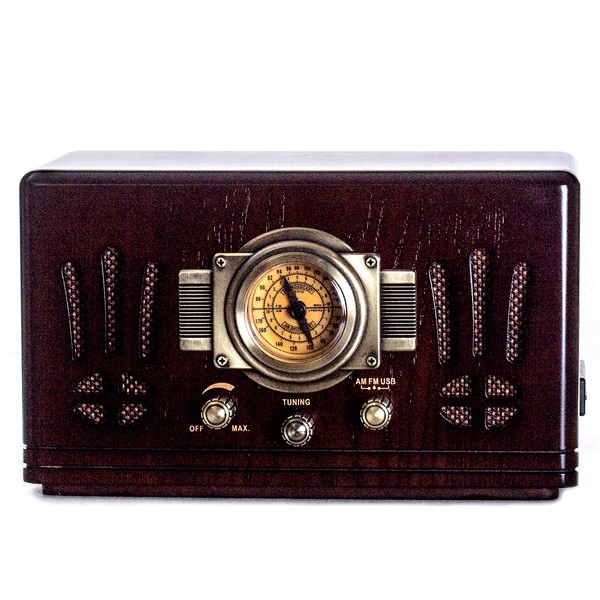 

Ретро проигрыватель и радио Daklin Де Голль (RP-057),натуральное дерево, (AM/FM,МР3/USB/SD)