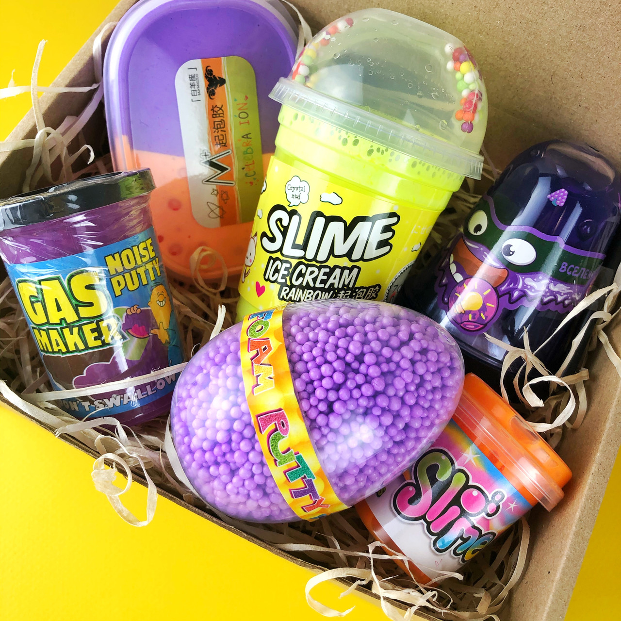 

Slime box Слайм Бокс подарок для девочки, мальчика, ребенка