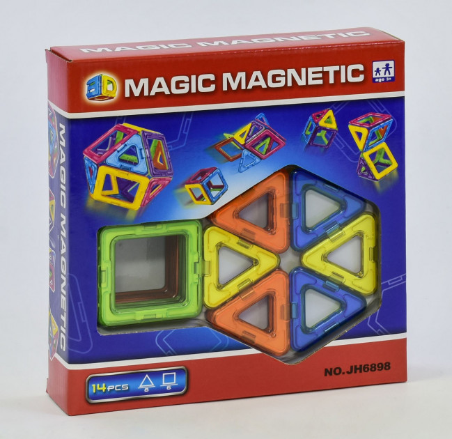 

Детский конструктор Magic Magnetic JH 6898 Разноцветный (14 деталей)