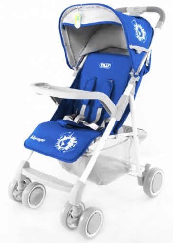 

Детская прогулочная коляска TILLY Voyage T-161 Blue синяя Baby Tilly