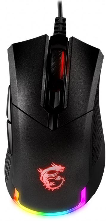 

Провідна ігрова миша з підсвіткою MSI Clutch GM50 Black (S12-0400C60-PA3)