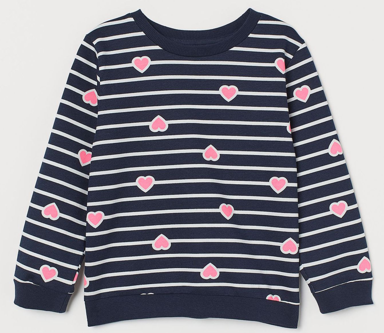 

Свитшот H&M 1902-7396740 98-104 см Темно-синий в полоску (hm00420843611)