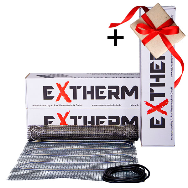 

Теплый пол Extherm двухжильный нагревательный мат ET ECO 600-180 6,0 м² + подарок