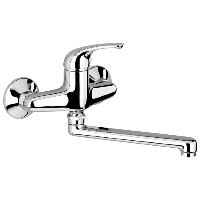 

Смеситель для мойки EMMEVI GIGILIO BC8005G белый/хром