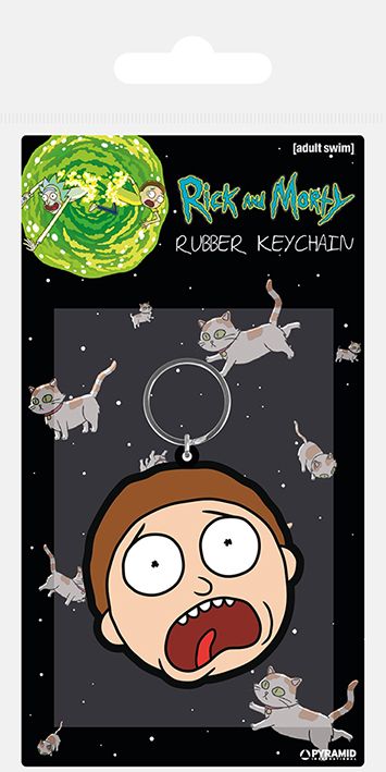 

Брелок Pyramid International Keychain: Rick and Morty - Morty Terrified Face