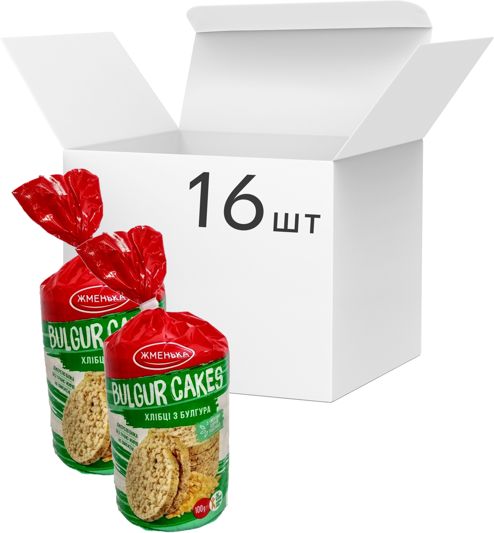 Акція на Упаковка хлебцы Жменька из булгура 100 г х 16 шт (4820152182814) від Rozetka UA