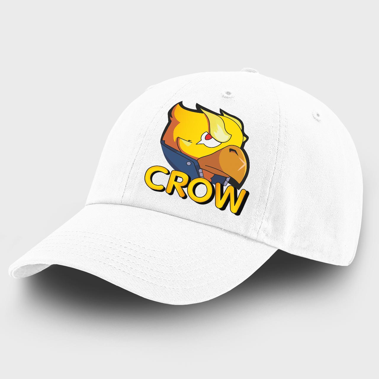

Детская кепка Бравл Старс Ворон желтый (Brawl Stars Crow yellow) (9273-1028) 100% Хлопок 53-56 см Белый