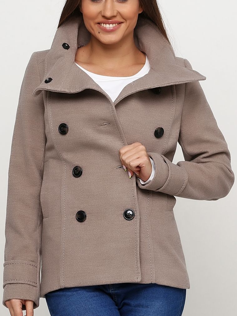 

Полупальто H&M 3901624  Темно-бежевое, Полупальто H&M 3901624 38 Темно-бежевое