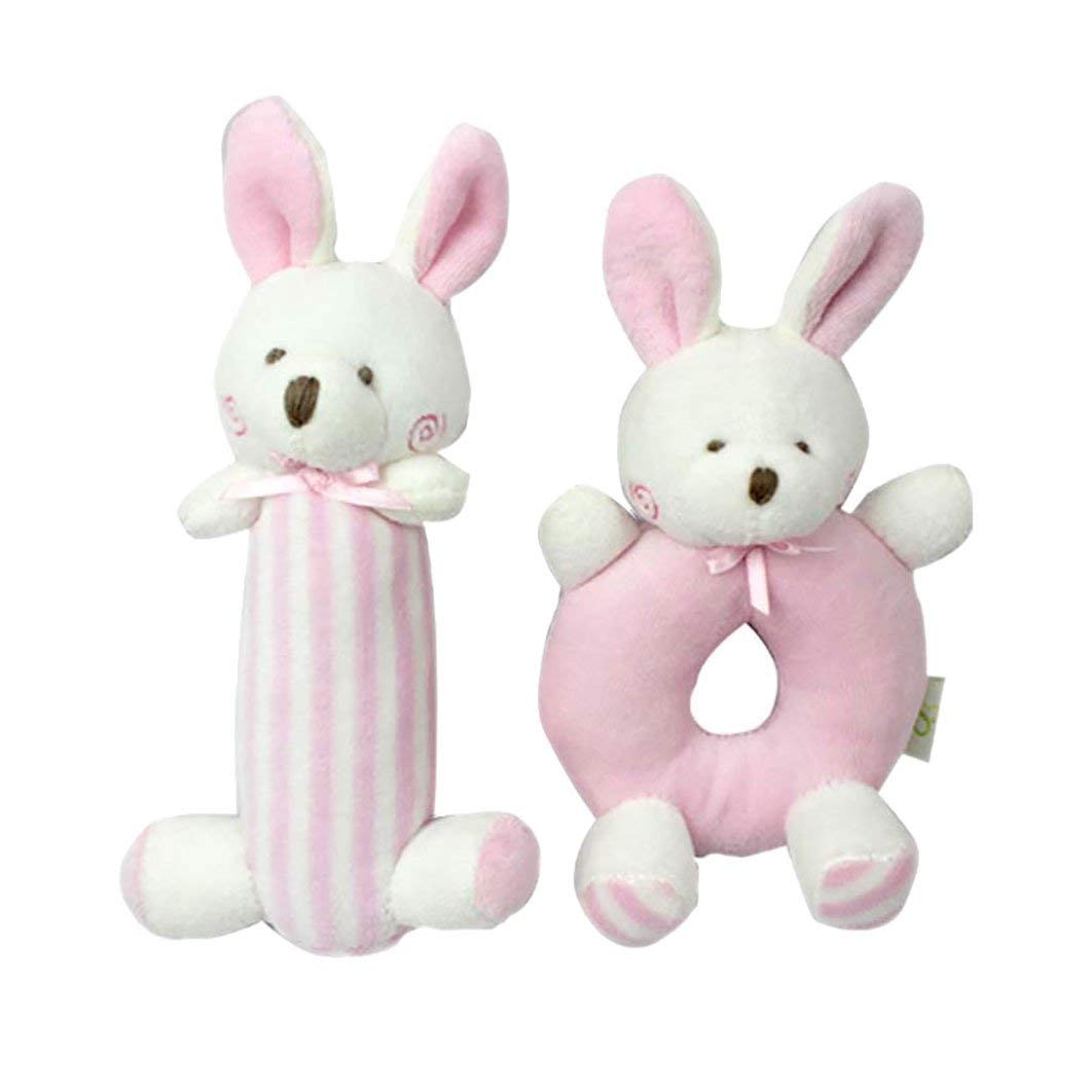 

Набор мягких игрушек - погремушек Зайчата Mami and Beby(BE321)