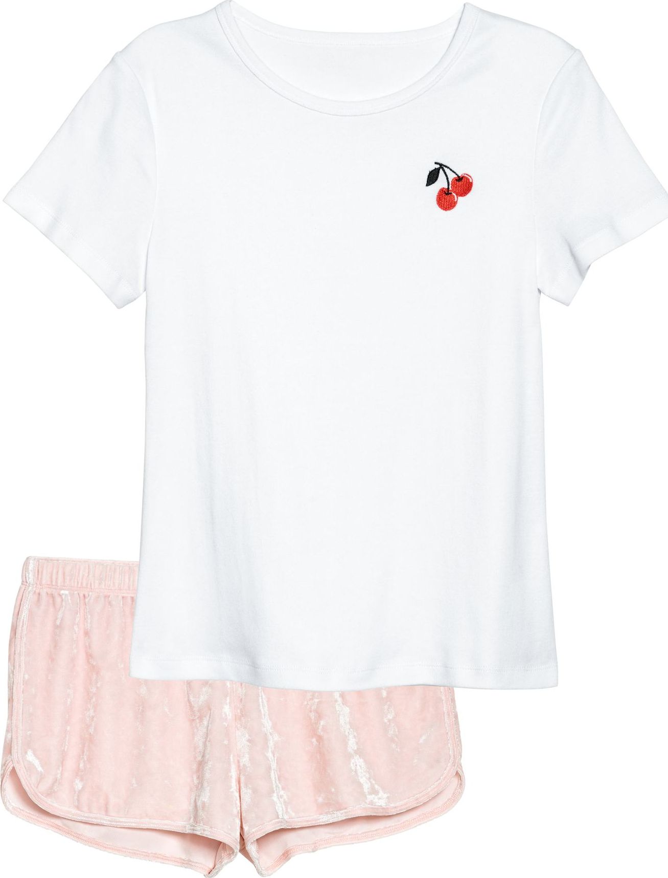 

Пижама H&M 5768717ARP21 L Белая пудровая
