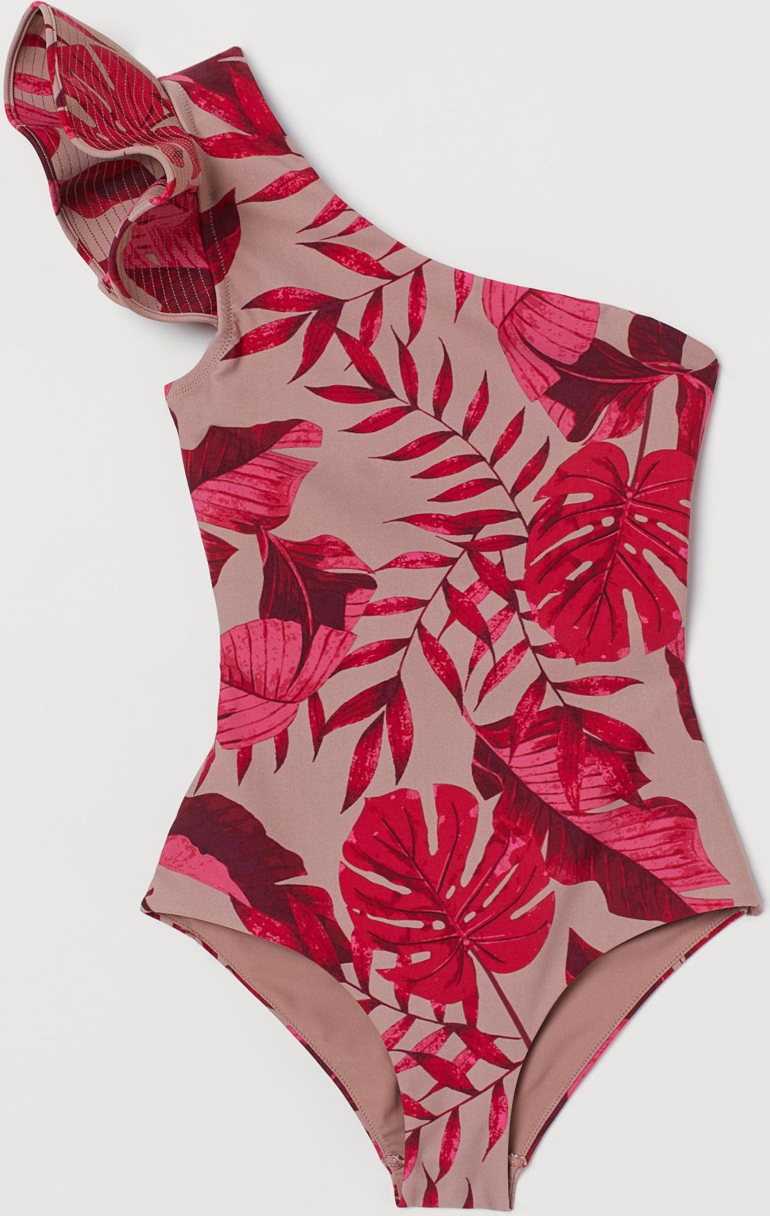 

Купальник слитный женский H&M x JOHANNA ORTIZ 8567111dm 48 Бежевый с рисунком