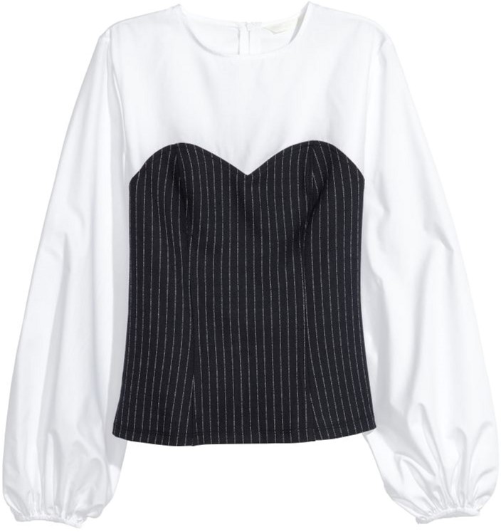 

Блузка H&M 0555941-6 36 Черная