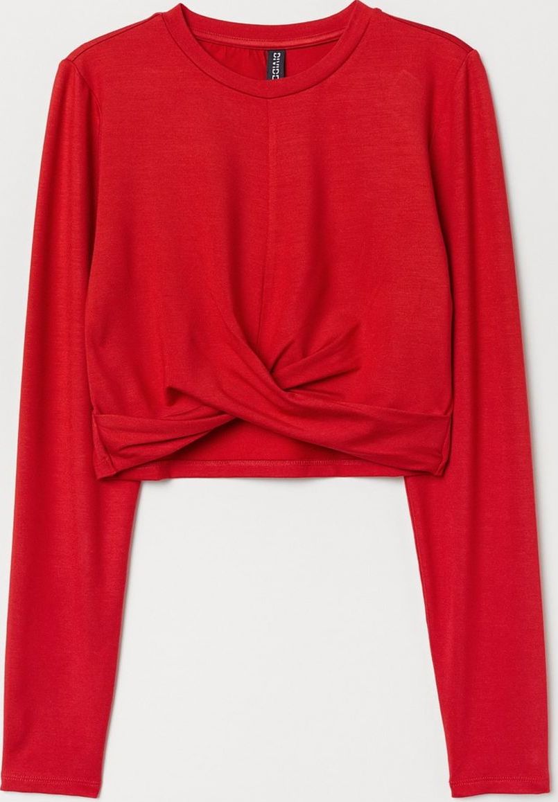 

Лонгслив H&M 0657283-8 S Красный