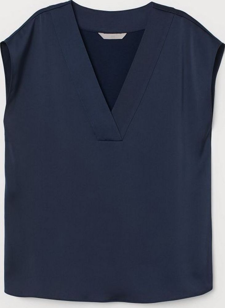 

Блузка H&M 0660726-0 42 Темно-синяя