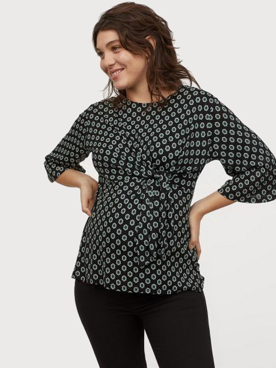 

Блузка для беременных H&M 0831845-0  Черная, Блузка для беременных H&M 0831845-0 L Черная
