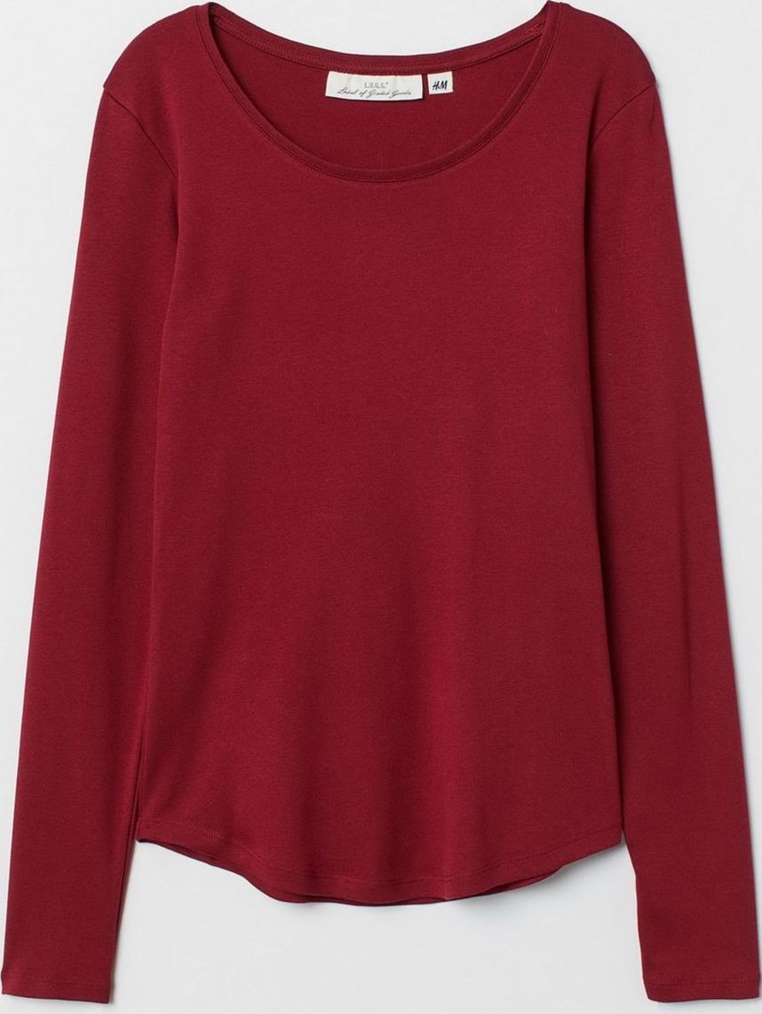 

Лонгслив H&M 0516000-0 S Красный