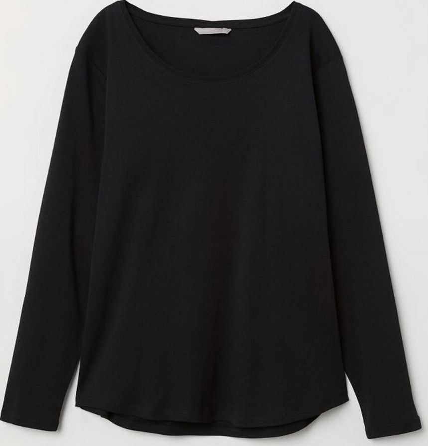 

Лонгслив H&M 0589136-7 L Черный