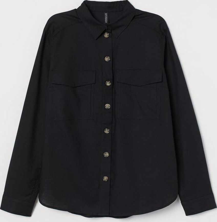 

Рубашка джинсовая H&M 0689365-1 38 Черная